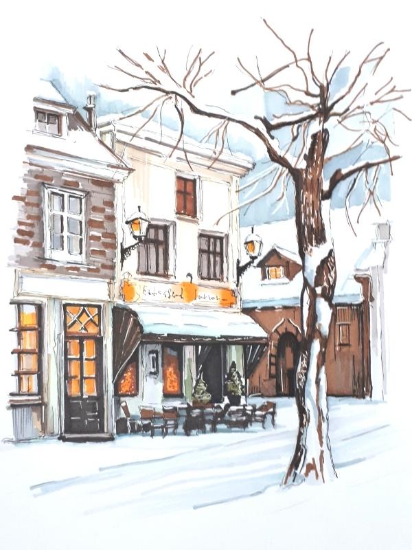 urban sketching város rajzok (8)